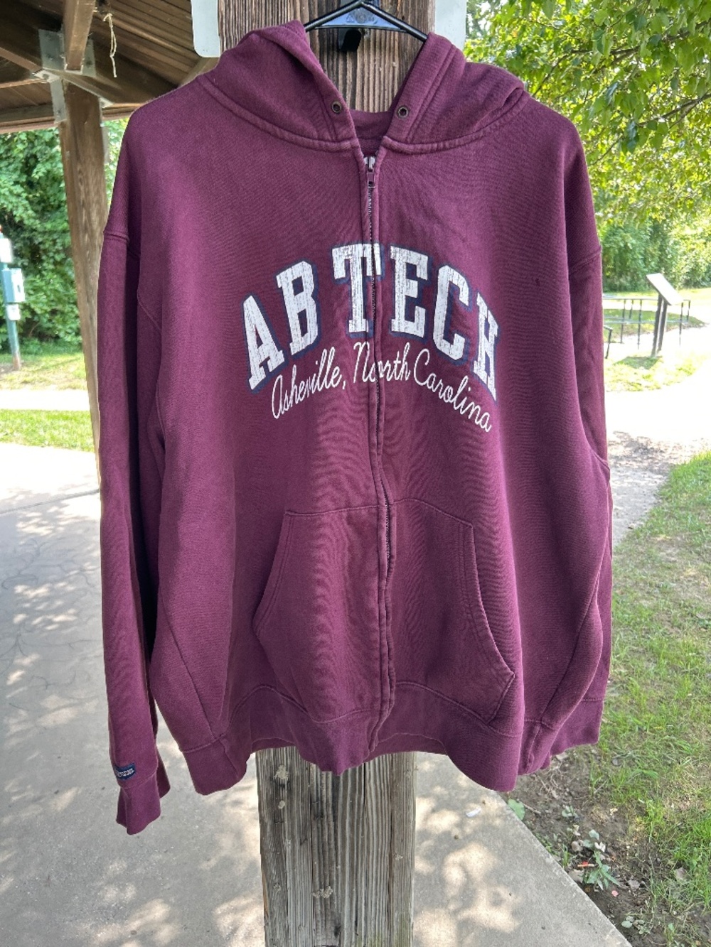 AB Tech zip up hoodie.